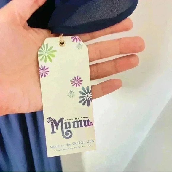 NWT Show Me Your MuMu Hacienda Maxi Dress Off the Shoulder Wedding - Picture 4 of 8